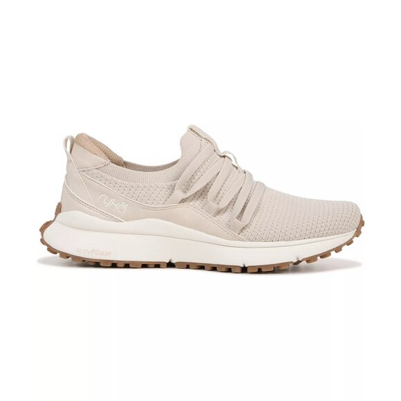 Ryka Womens Jumpstart Lace Up Slip On Sneakers French Beige Size 9M Defected - Picture 2 of 10